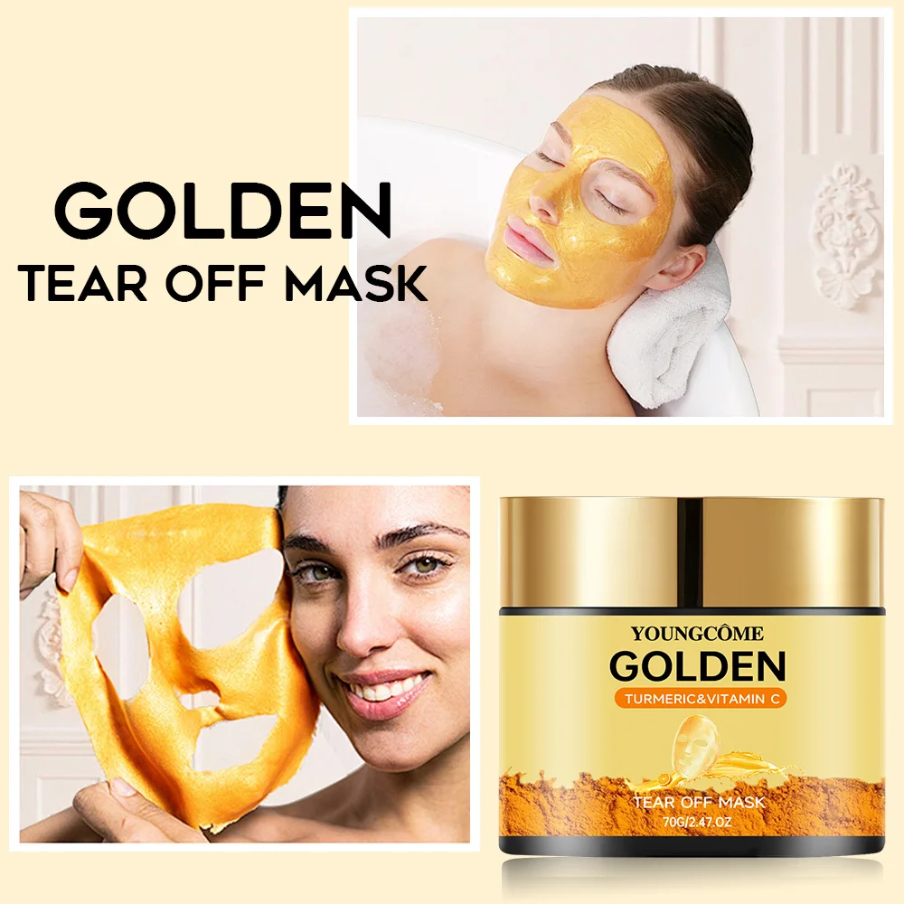 Złota Maska do Twarzy Upiększająca Usuwa Złoty Kolagen Francuska Maska do Twarzy Nawilżająca 24K Usuwa Wągry Pielęgnacja Twarzy 40/70g