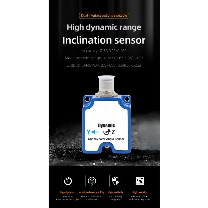 High Precision Single Axis Inclination Sensor, Angle Sensor, Attitude Sensor IMU Attitude Accelerometer, Dynamic Gyroscope