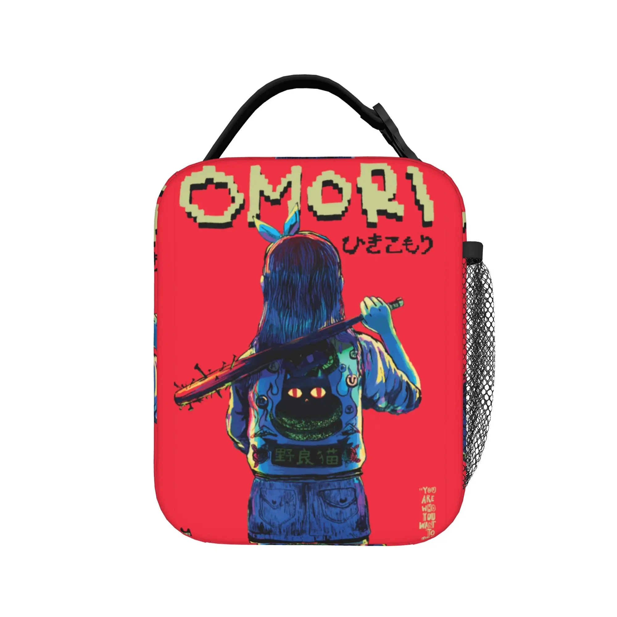 OMORI Thermal Insulated Lunch Bags for Travel Horror Game Portable Food Container Bags Thermal Cooler Lunch Boxes