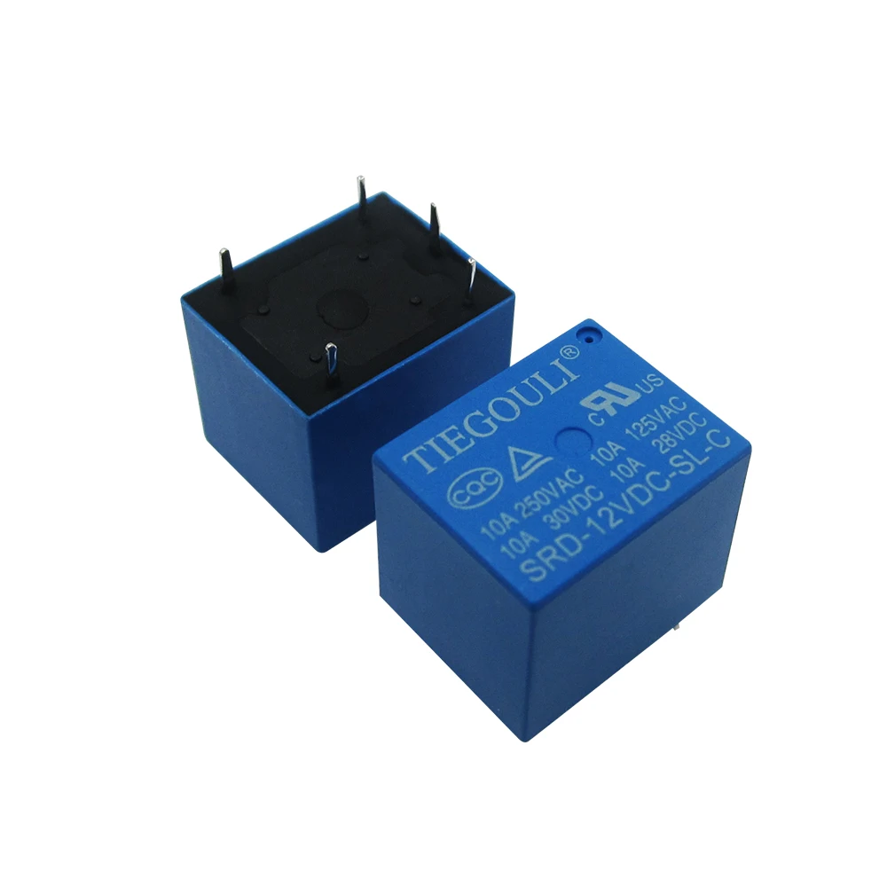 10pcs SRD-12VDC-SL-C 12VDC 10A 250V AC Power relay PCB Type T73-12V 5 feet SRD-12VDC-SL-C 10A 125V AC New original