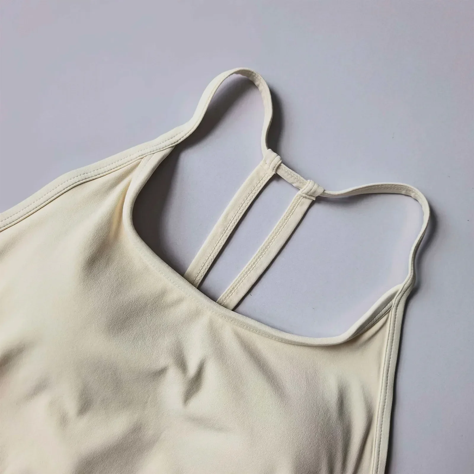 Women's Fixed Cup Sports Vest Sexy Beautiful Back with Chest Pad Pilates Yoga Bras Running Suspender Fitness Top Underwear