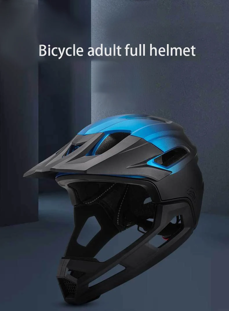 

New Adult Bicycle Mountain Bike Helmet High Quality Adult Mountain Bike Full Face Removable Lightweight Breathable Sports