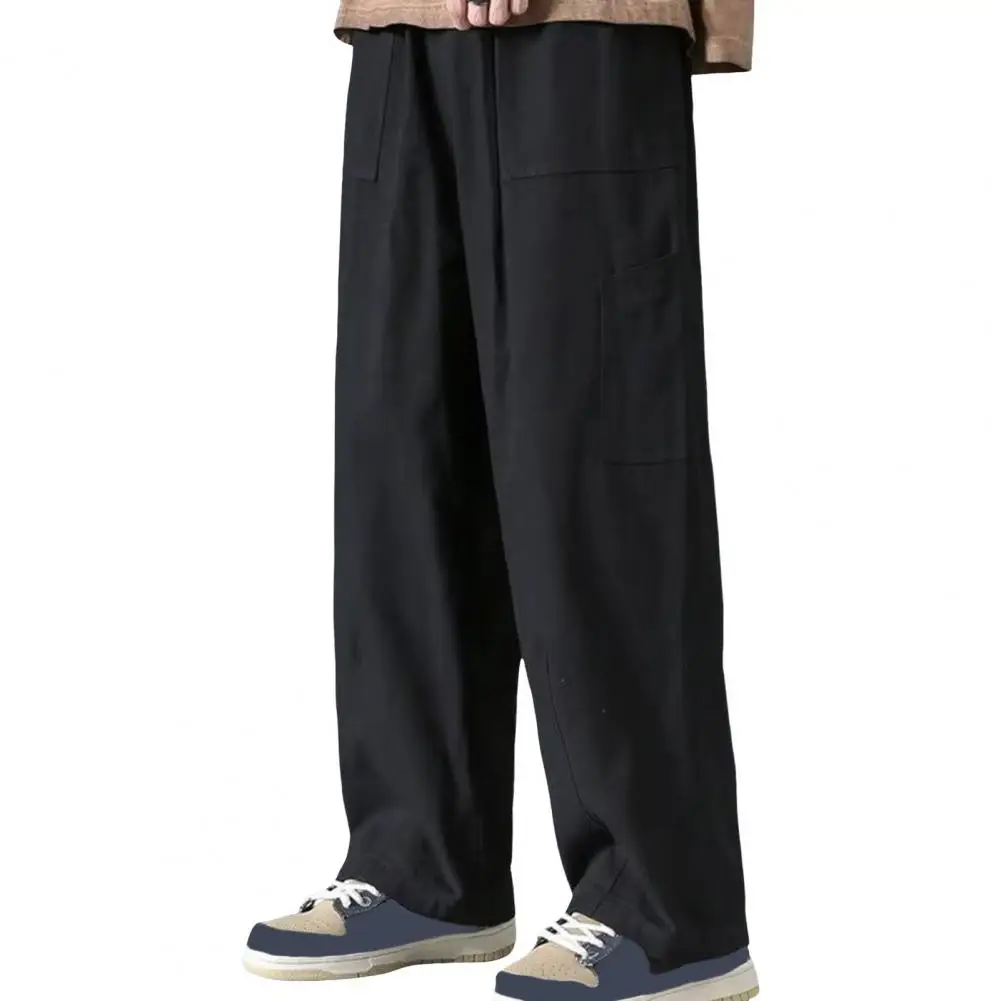 Jean long décontracté coréen pour homme, pantalon en denim droit classique, pantalon large, document solide, bleu clair, gris, noir, nouveau, 2023