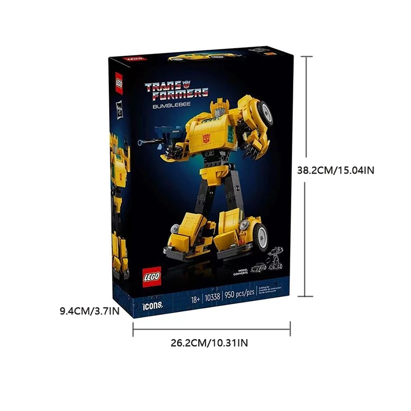 Lego icone serie 10338 trasformatori Bumblebee assemblato Building Blocks giocattolo regalo di compleanno per ragazzo per bambini