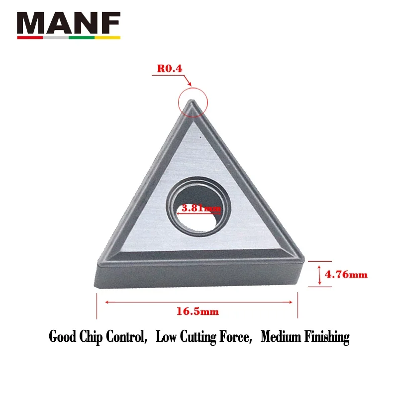 Ferramentas de torno MANF para torneamento de inserções cerâmicas TNMG 160404   TNMG331 TNMG 160408   Ferramenta indexável da placa do carboneto de tungstênio do bom acabamento TNMG332
