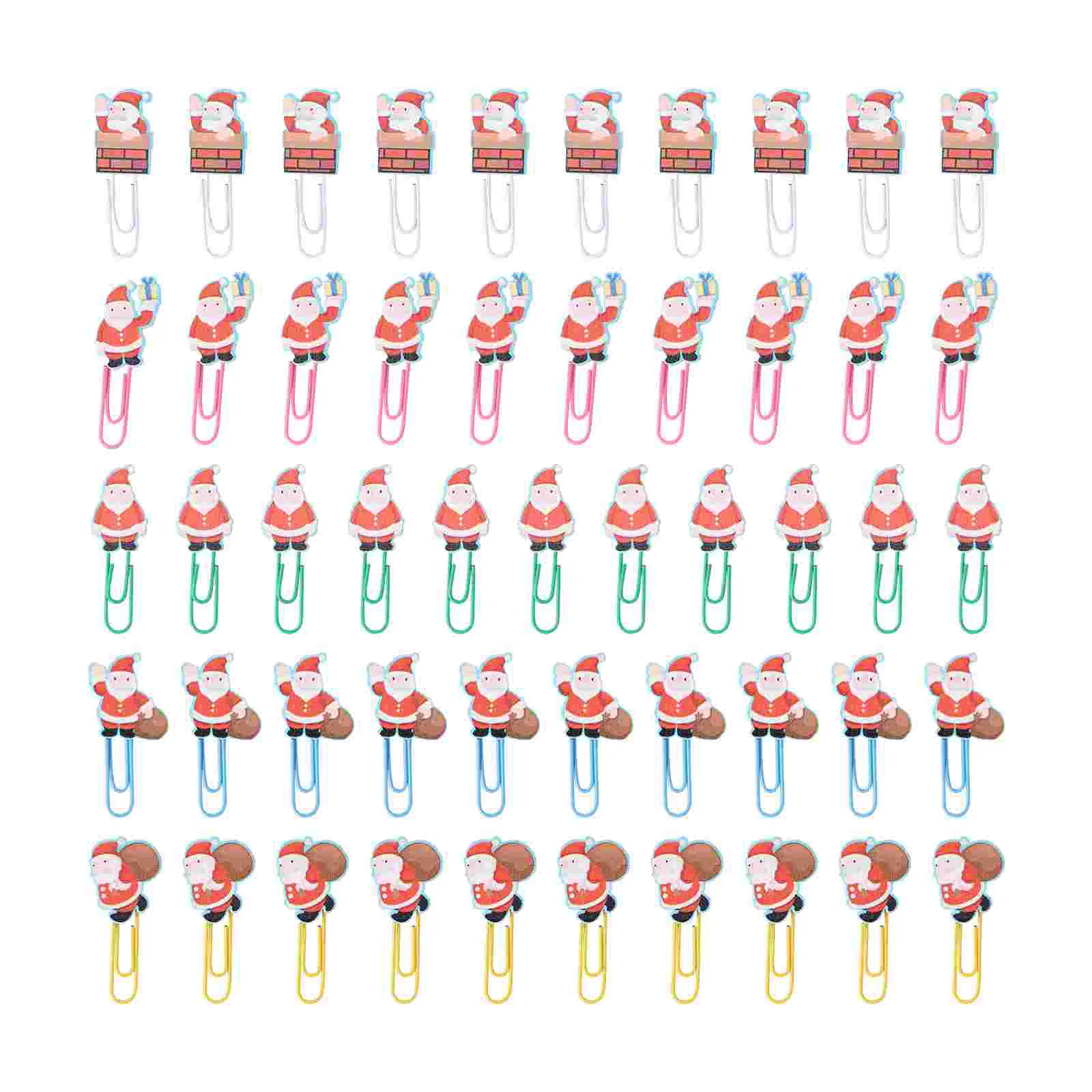 Santa Claus Paper Clip Christmas Clips for Adorable Cute Book Child Lovely Paperclips