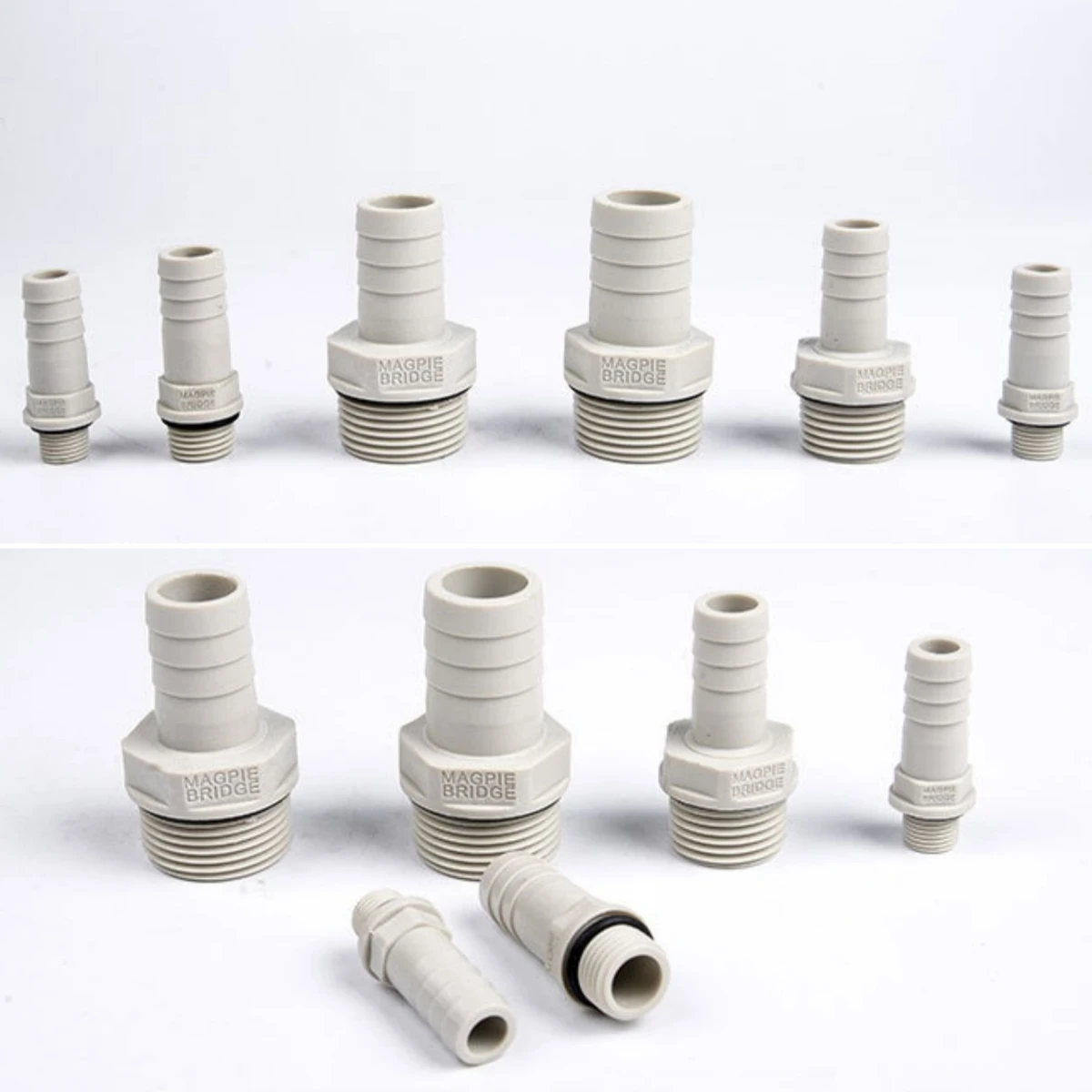 10 قطعة معبد PVC موصلات مستقيمة 1/8 "1/4" 3/8 "1/2" ذكر الموضوع إلى 6 مللي متر 8 مللي متر 10 مللي متر 12 مللي متر ساحة الري خزان الأسماك مضخة المفاصل