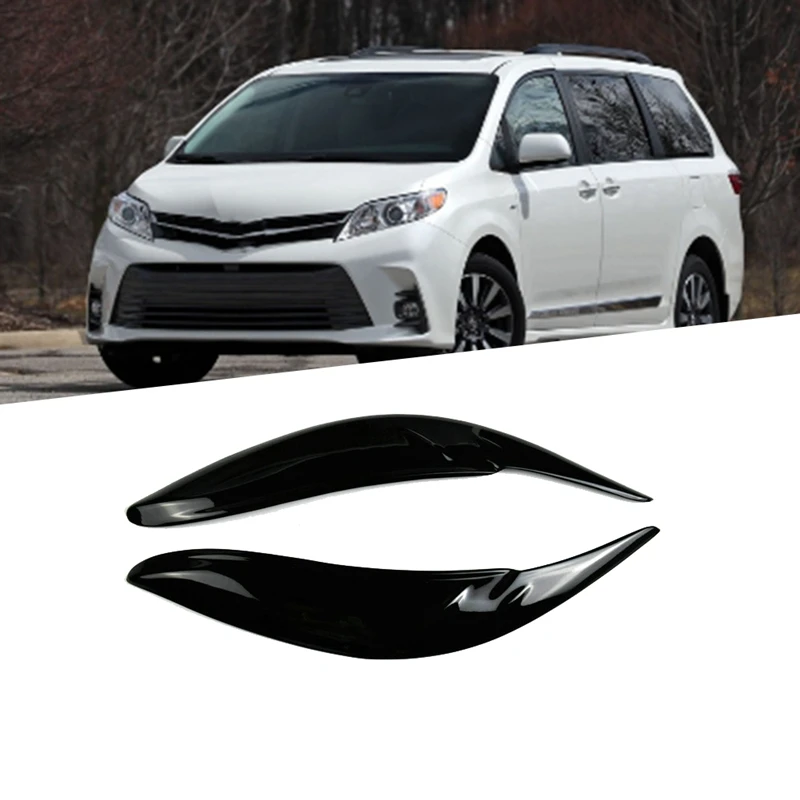 

Car Resin Headlights Eyebrow Eyelid Trim Cover Sticker Car Styling Accessories For Toyota Sienna LE SE 2011-2020 Replacement