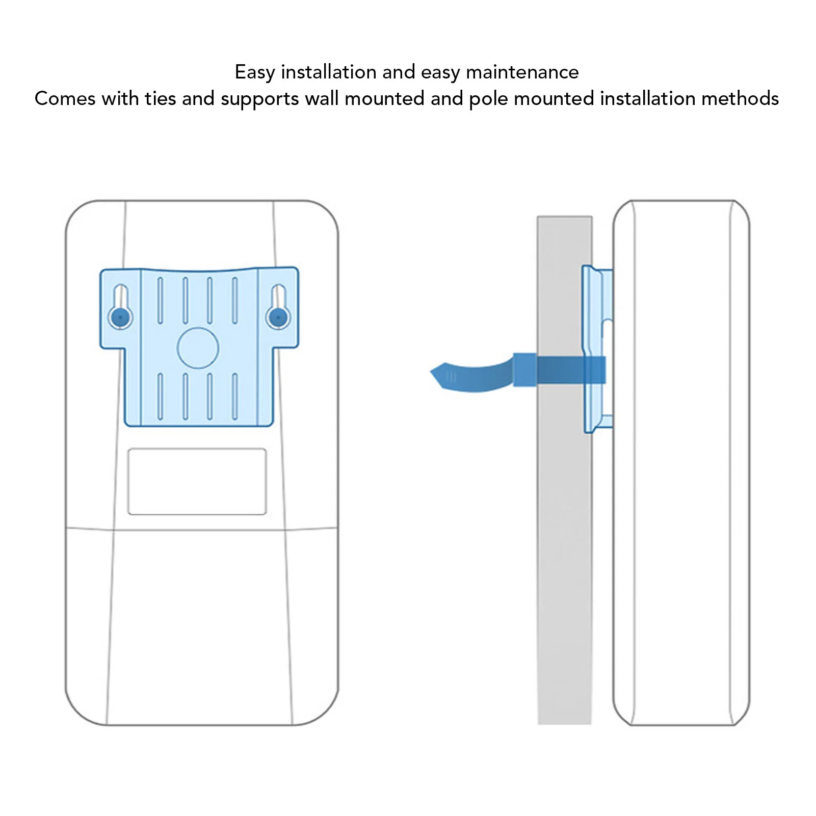 2.4G Wireless Bridge 300Mbps 500m Long Range Point to Point IP65 Waterproof WiFi Bridge Kit for Outdoor Outdoor Wireless Bridge