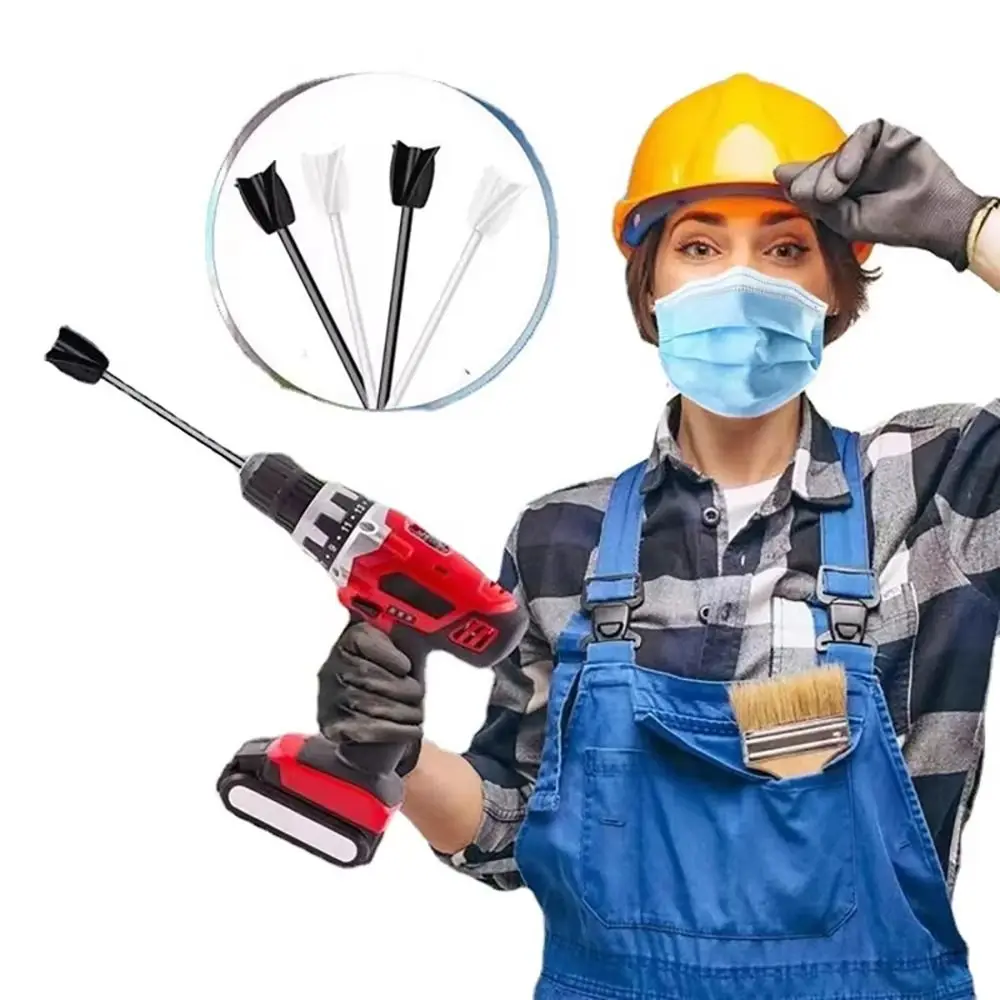 

2 шт. пластиковый смеситель для эпоксидной смолы 165 см с сверлильным патроном, смеситель для краски и пигментов, лопастной стержень для перемешивания, насадка для электрической дрели