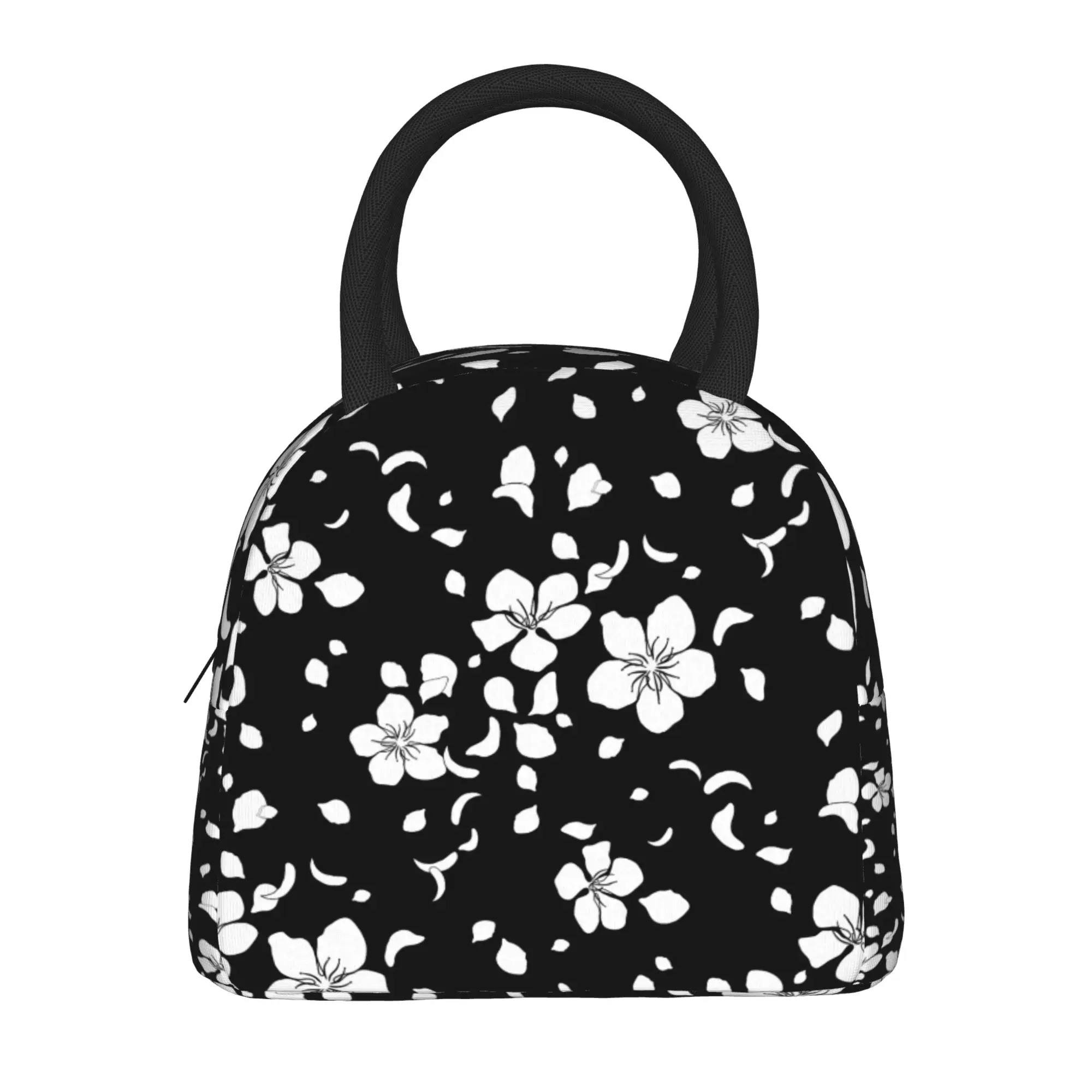Japanese Sakura Cherry Blossom  Insulated Lunch Bag Thermal Bag Meal Container  Large Tote Lunch Box Men Women Work  Travel