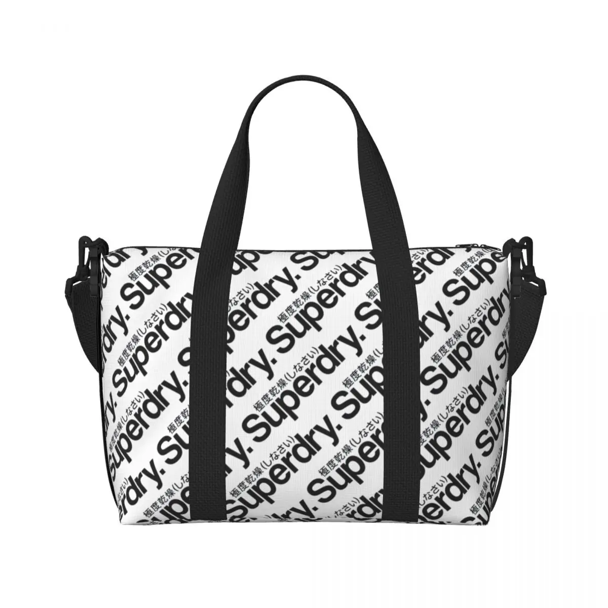 Bolsas de compras personalizadas del totalizador del supermercado de la moda de Superdrys bolsas de viaje del gimnasio de la playa de la capacidad grande de las mujeres