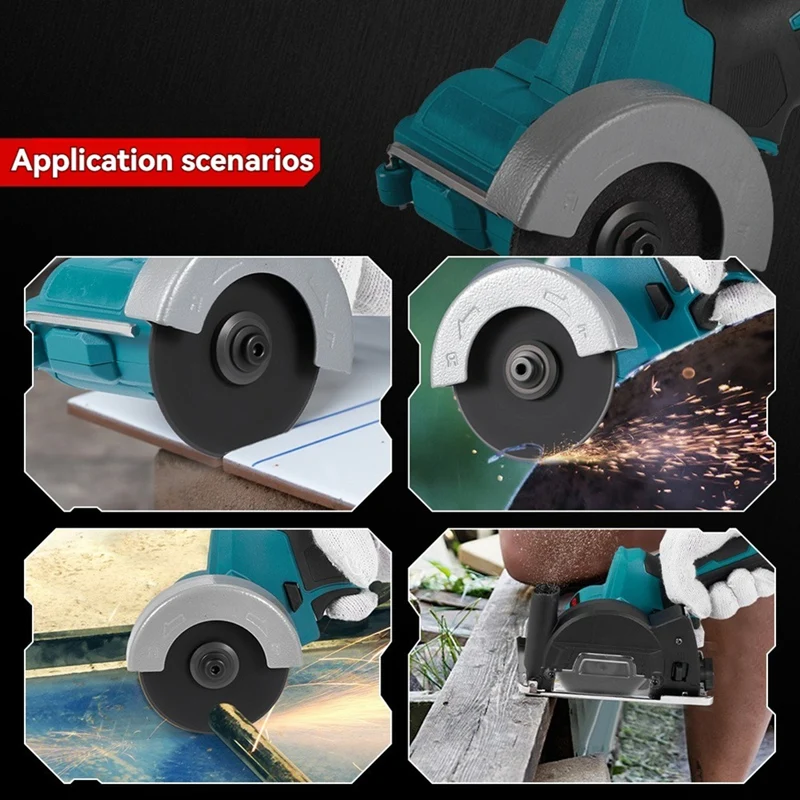 76Mm Brushless Electric Angle Grinder  Adjustment Cordless Polishing Cutting Woodworking Tool For Makita 18Vbattery