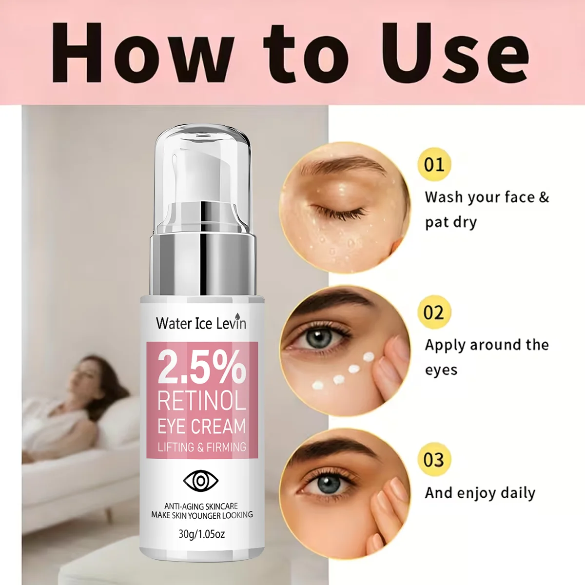 Krim Mata Retinol 2.5% dengan - Retinol Vitamin A Cream ulasan dan harga