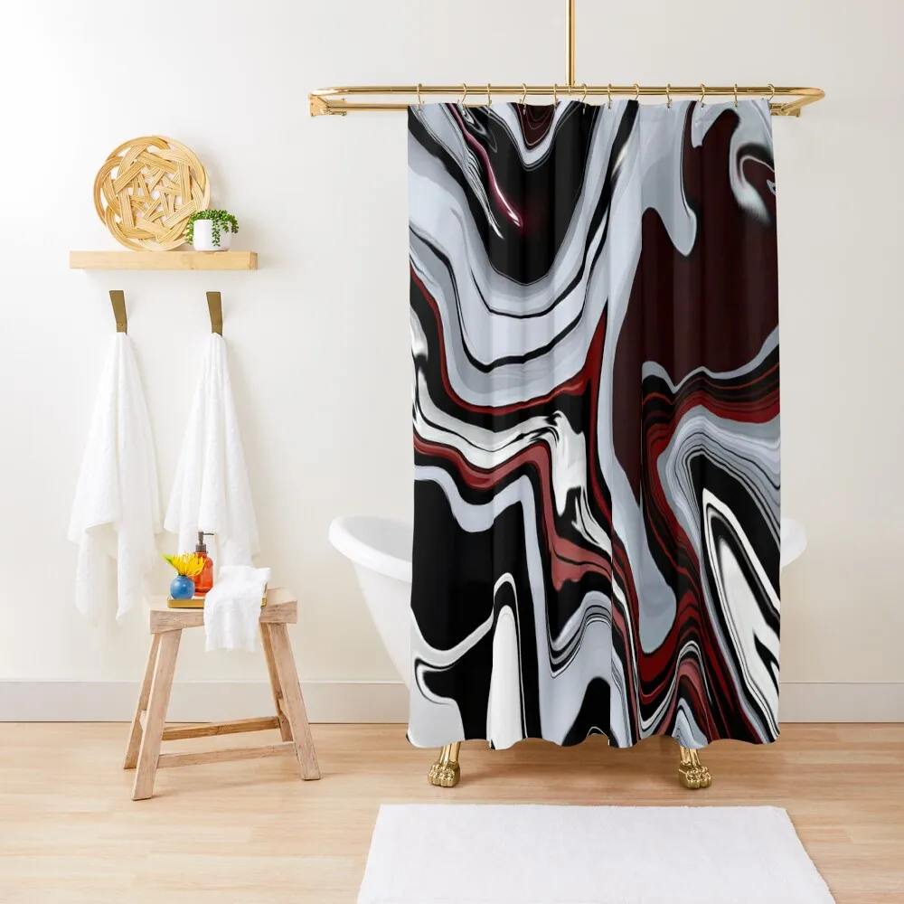 

Marble black and dark Red Shower Curtain Bathroom Shower Bathroom Accessorys Modern Showers For Bathroom Shower Set Curtain