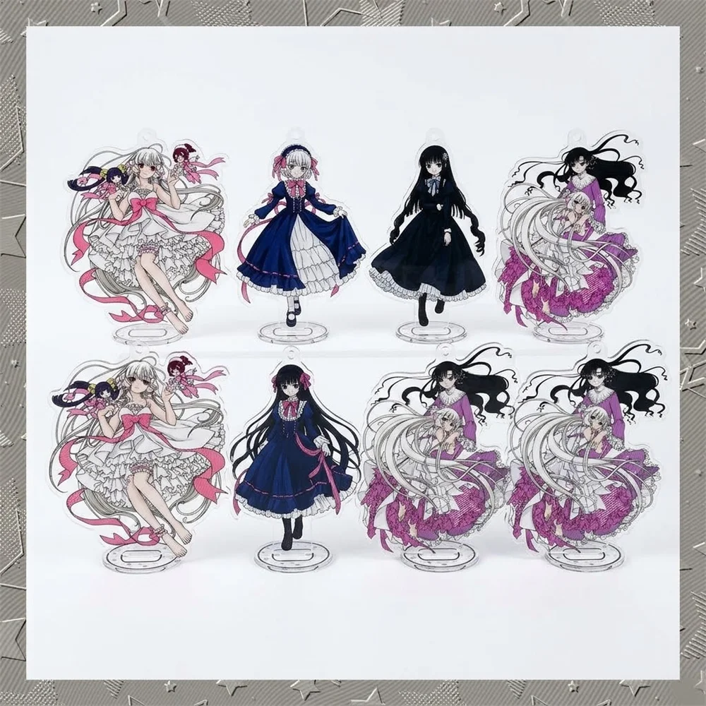 Cute Anime Chobits Keychain 15CM Kotori Minami Nico Girl Figure Acrylic Pendant Key Ring Holder Accessories for Otaku Gift