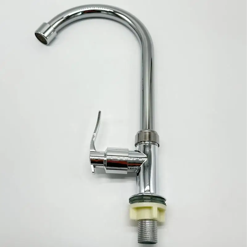 (Sink Cold Taps Faucet Kitchen Bathroom Sink Single Lever Hole Tap Cold Water Handle Swivel Faucet Direct Drinking Tap)
