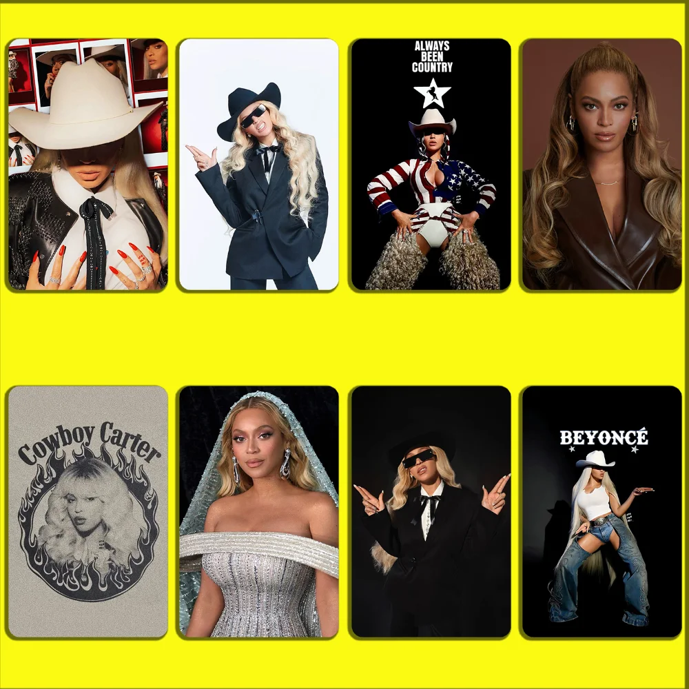 Singer B-Beyonce Stickers For Debit Bank Credit Cards Metro Bus Pass Sticker Decoration Cover 4PCS Card Skin