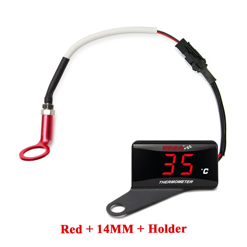 KOSO cilinderkop temperatuurmeter Motorfiets LCD Digitale Scherm Sensor SAMCI Universele cilinder Temp Meters ﻿