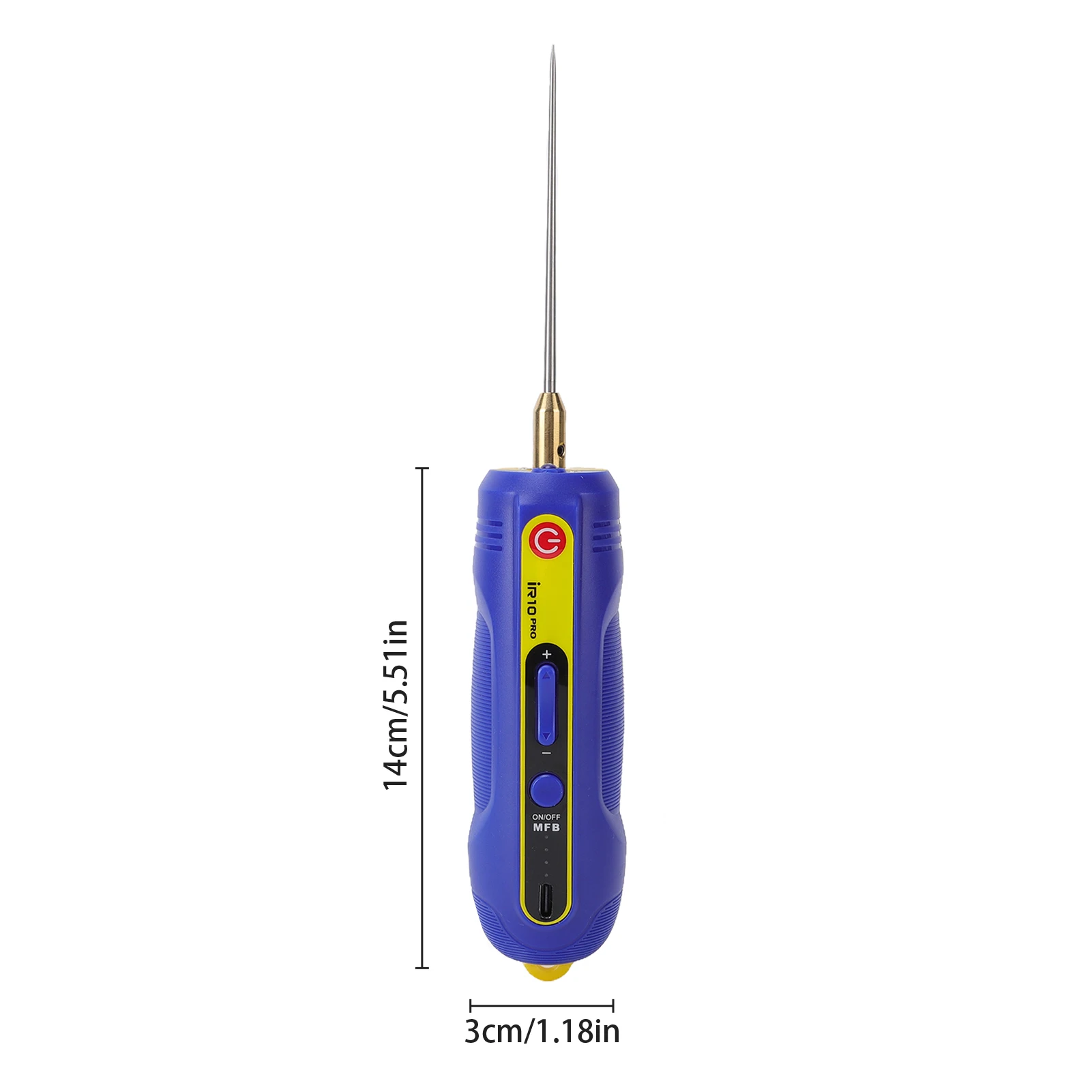 Electric Glue Removal Tool Rechargeable 6 Needle Tips 3 Speed OCA Remover Green LED Light for Phone Screen Degumming Grinding