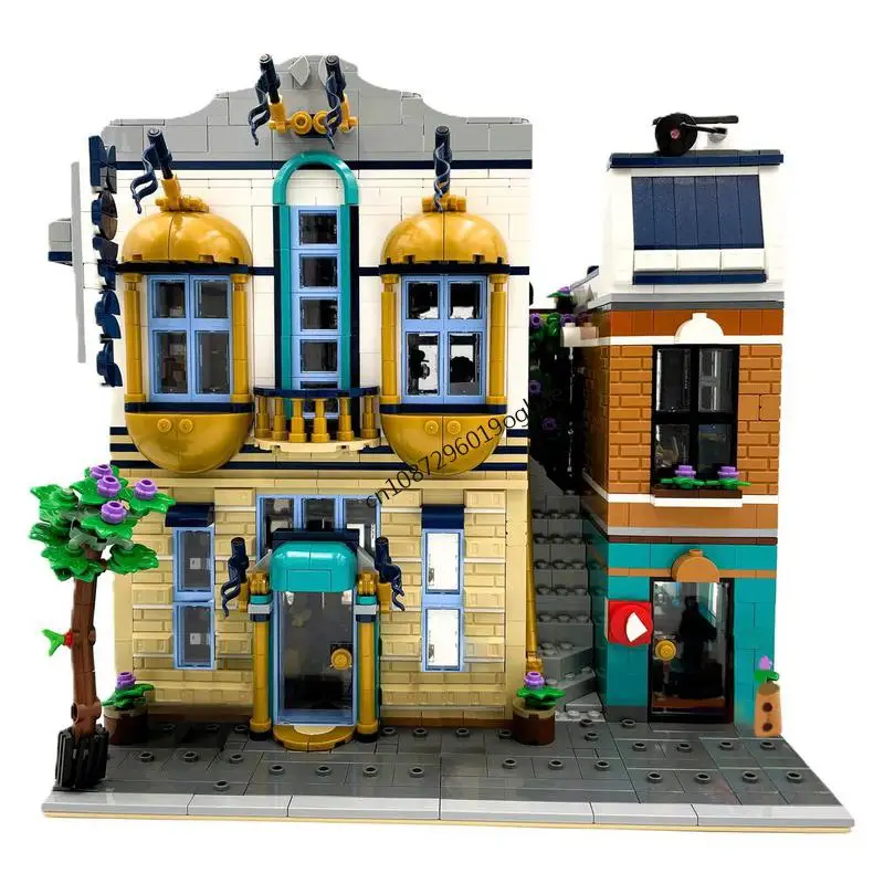 2319PCS Città di vendita calda Street View Hotel e studi modello Idee creative fai da te Giocattolo per bambini Assemblaggio Puzzle regalo di compleanno MOC-31141