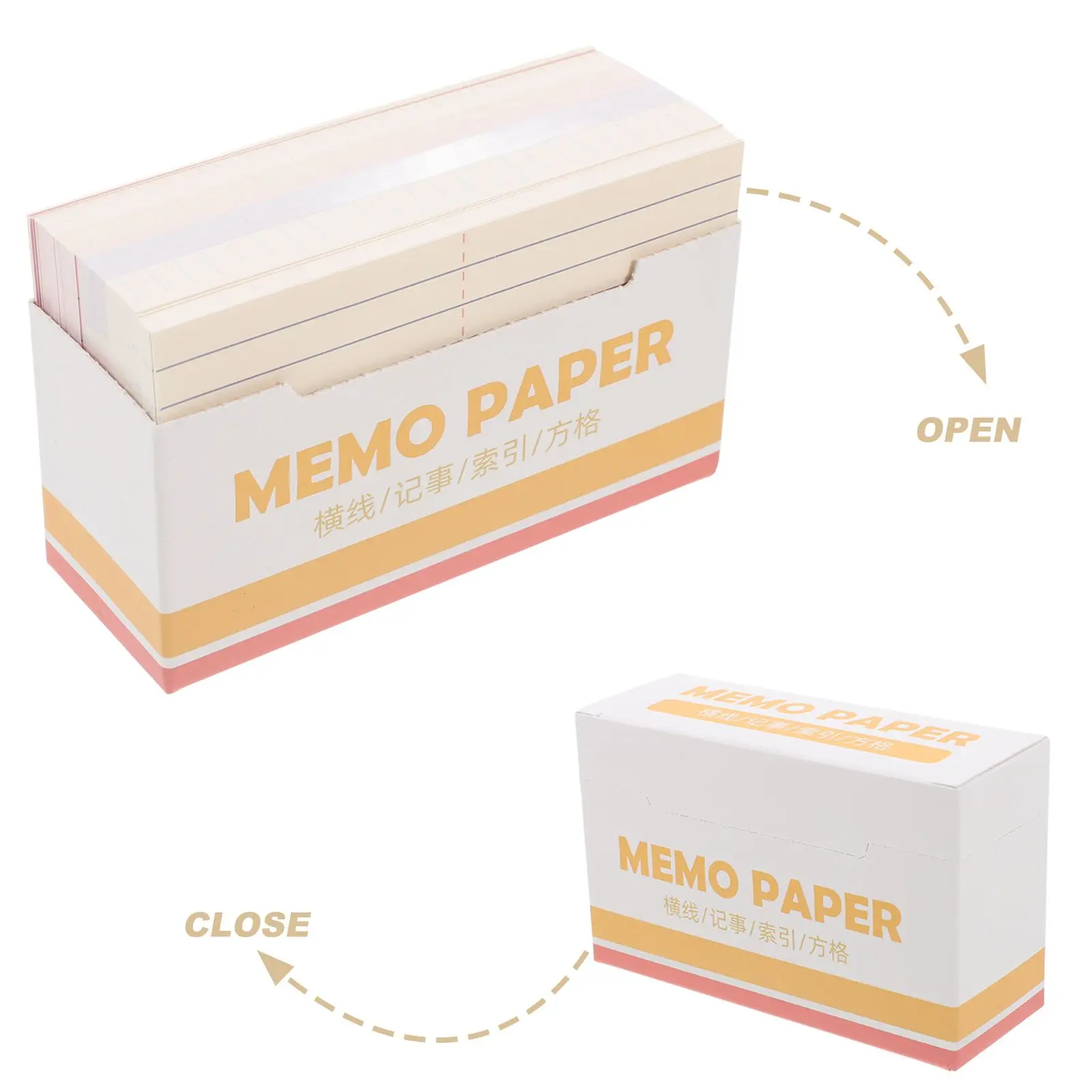 180 Sheets Index Cards Blank Notes Daily Planner Undated Paper Notepad Study Aids Memory Tools Desk Accessories