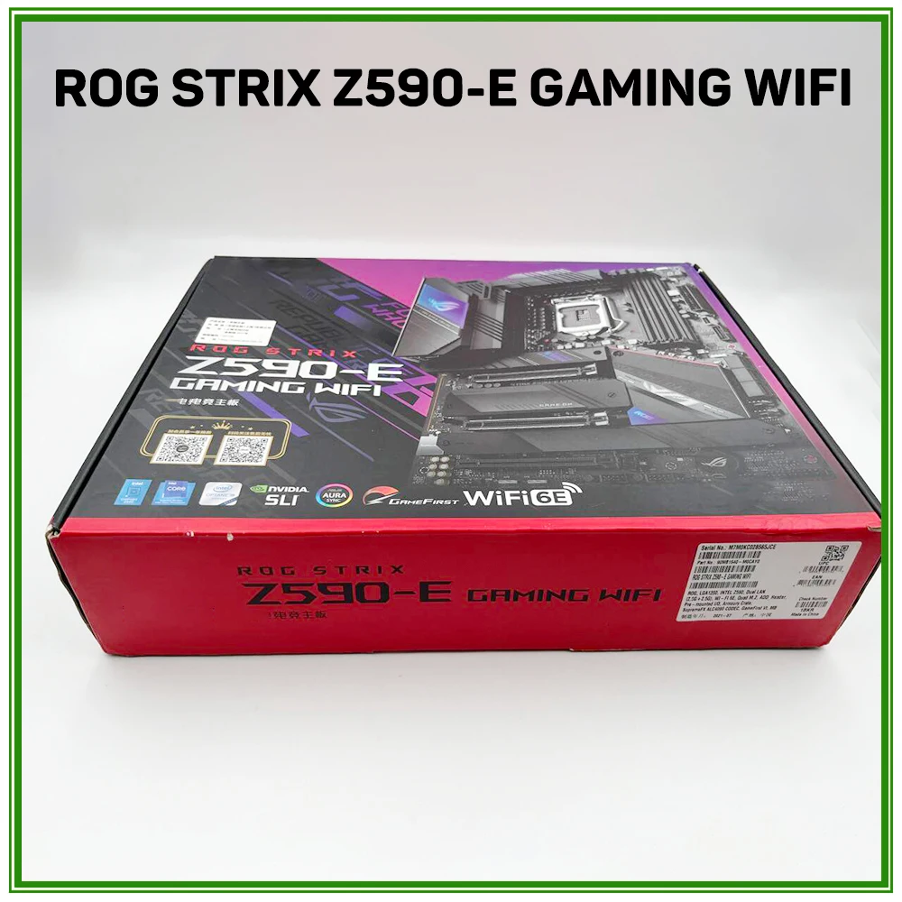 

For A-S-U-S ATX Motherboard Z590 DDR4 PCI-E 4.0 4 × M. 2 USB3.2 11th/10th Generation ROG STRIX Z590-E GAMING WIFI