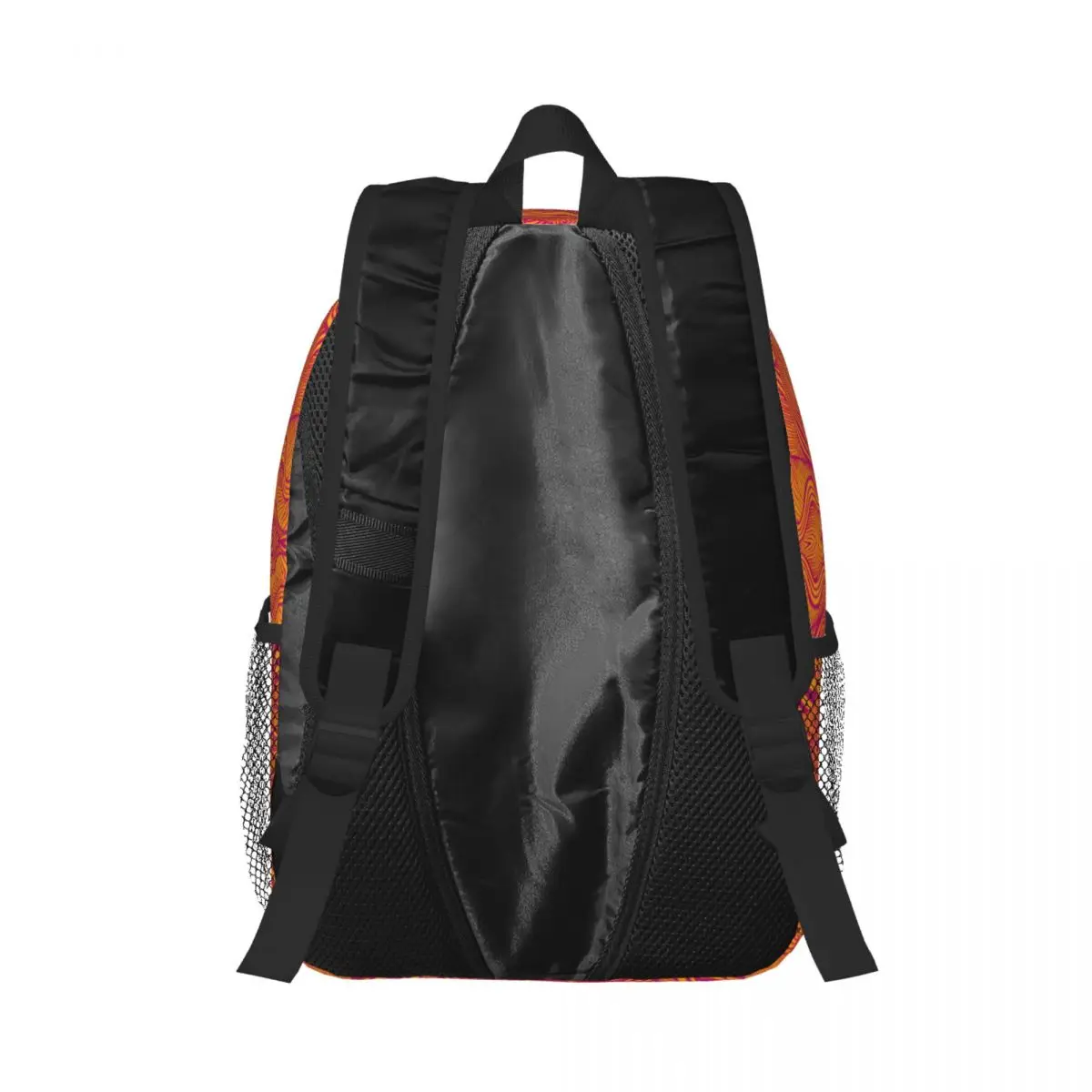 Mochila padrão fractal psicodélica abstrata personalizada, Bookbag básico para bolsas escolares universitárias, mulheres e homens