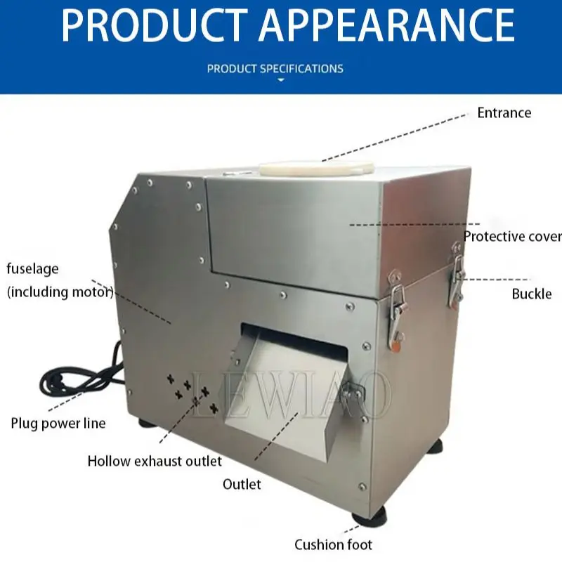 Máquina elétrica doméstica de corte em cubos de frutas e vegetais, pelotas cortadas em cubos, rabanete, cenoura, batata, taro