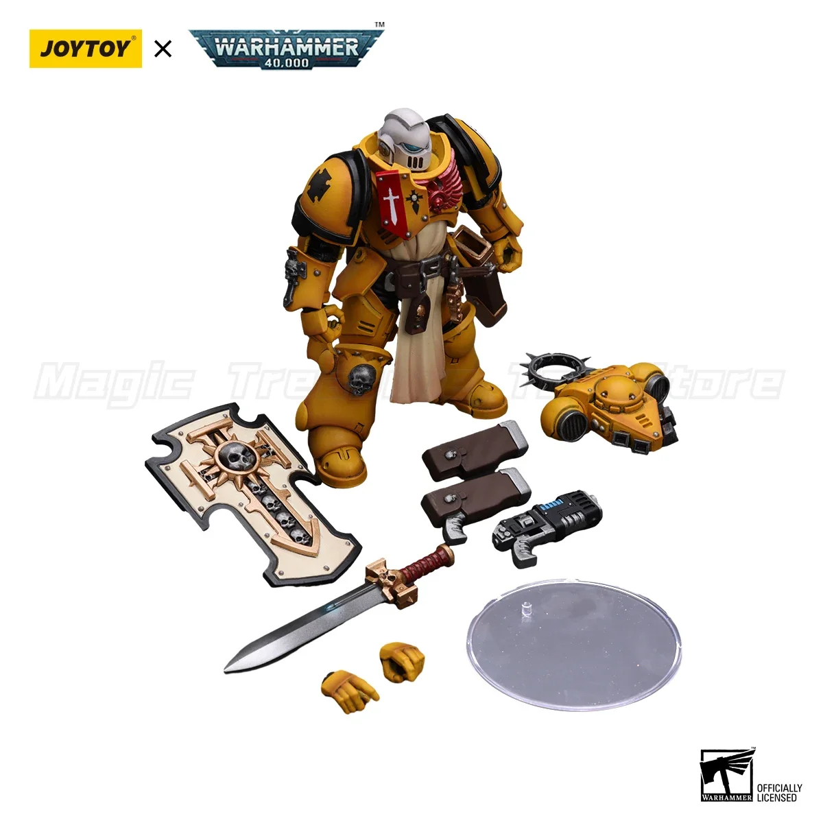 【In Stock】JOYTOY Warhammer 40k Primaris Space Marines Imperial Fists Bladeguard Veteran Anime Gifts 1/18 Action Figure