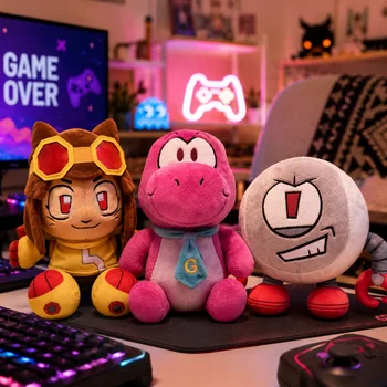 26cm Pluszowa Zabawka Robot Gameoverse, Miękka Wypchana Lalka Anime Kawaii, Kolekcjonerska Pluszowa Figurka, Prezent Urodzinowy Dla Dzieci, Chłopców i Dziewczynek