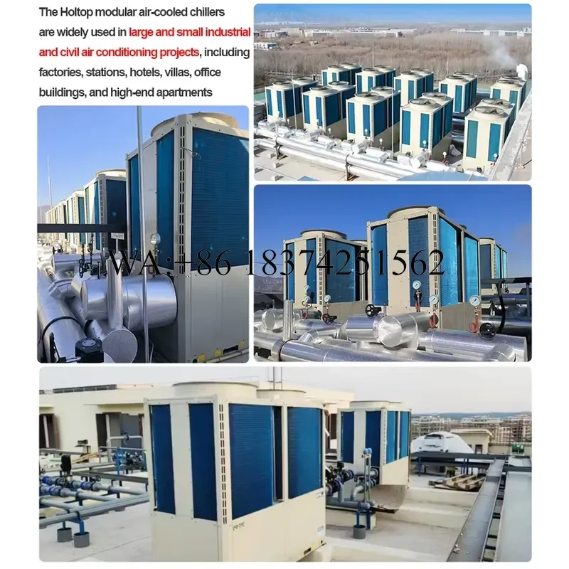Wmwmnu 2024 New Commercial Modular Air Cooled Water Chiller Heat Pump for Heating Cooling System