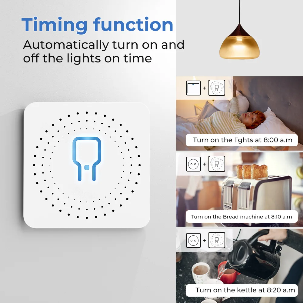 Interruptor Tuya Zigbee con Monitor de potencia para el hogar inteligente, de 2 vías relé de Control, bricolaje, funciona con Yandex, Alice, Alexa y