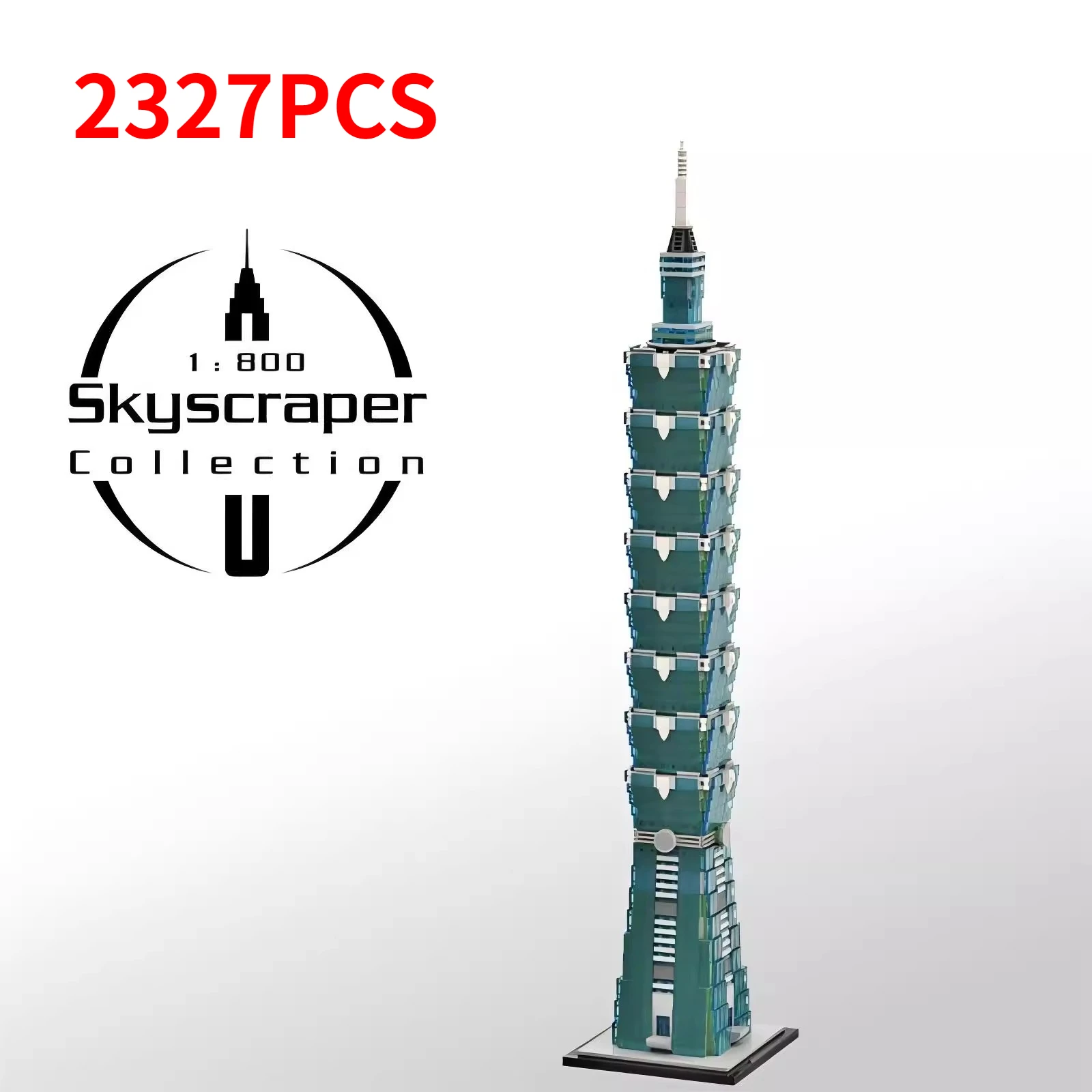 

Известные здания в Тайпе, строительные блоки MOC, соотношение 1:800 101, высотные здания, сборная модель, головоломка, детская игрушка, подарок на день рождения