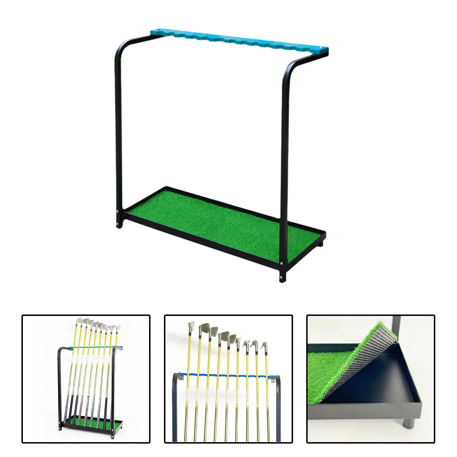 Golf Club Rack Floor Display Rack for Indoor Golf Course Practice Supplies