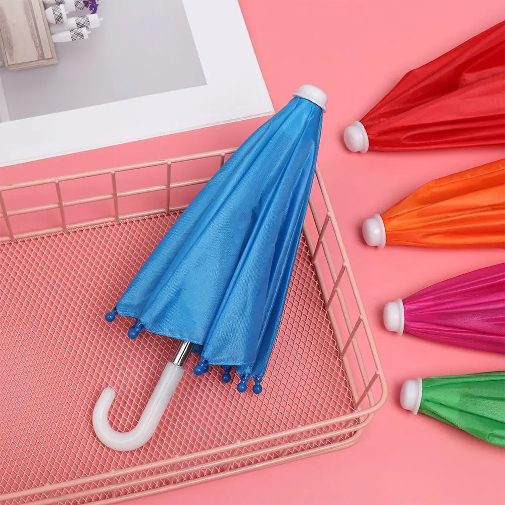 

New Style Colorful Plastic Mini Umbrella Rain Gear Toy Umbrella Baby Toy Girl Gift Doll Embellishment Doll Clothing Decoration