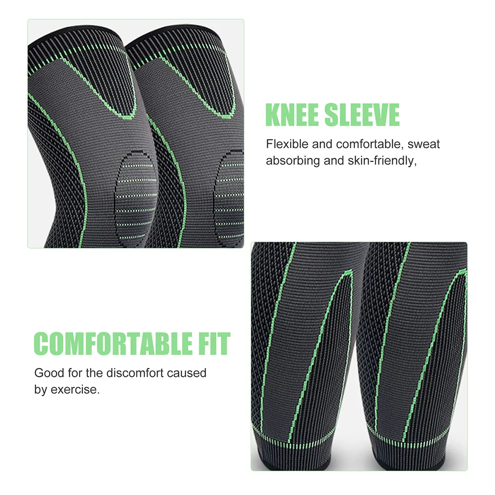 دعامة ركبة قابلة للتنفس، دعم من النايلون الفاخر لتخفيف الآلام وحماية الإصابات، أكمام الركبة للياقة البدنية لتشغيل كرة السلة