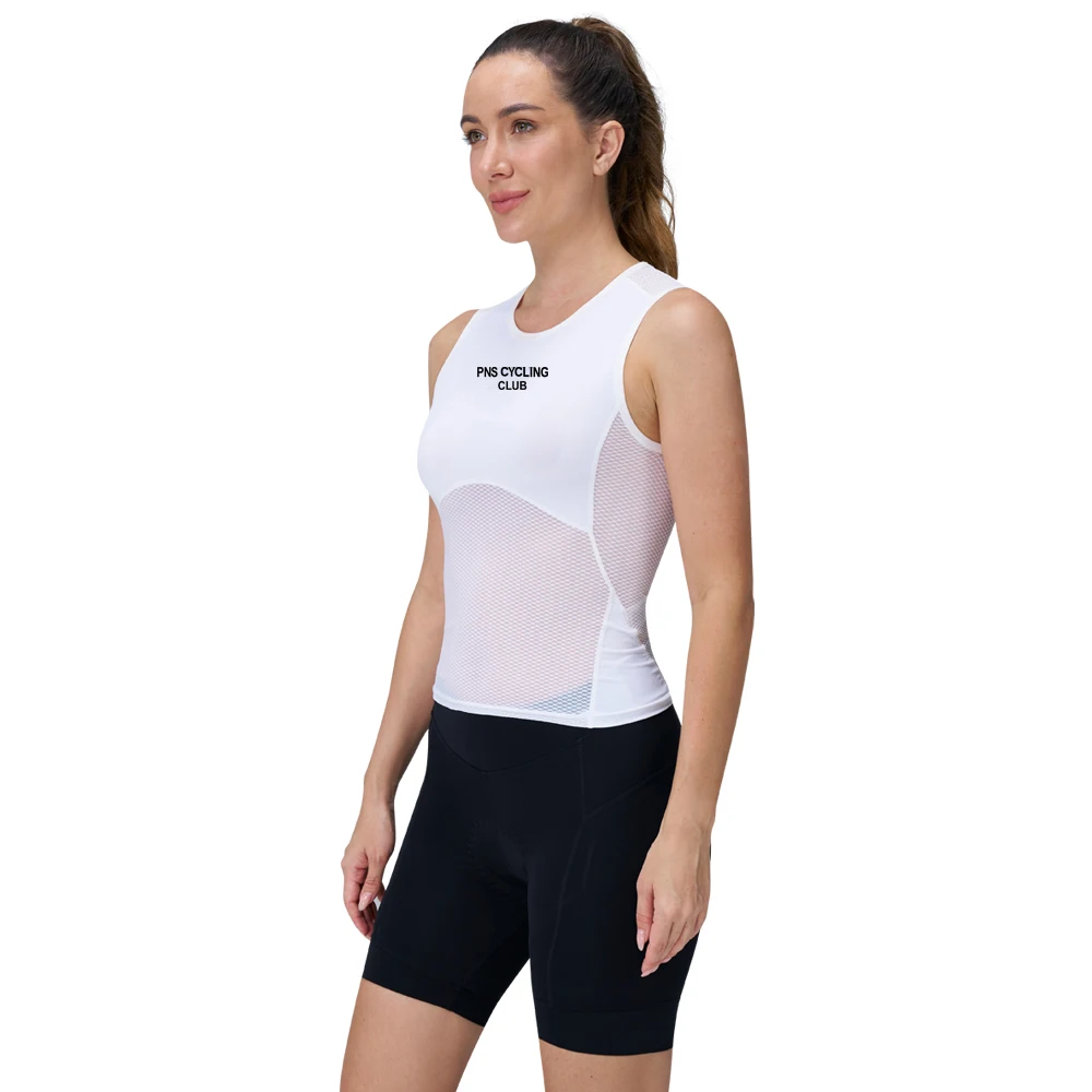 Women Cycling Base Layer Sleeveless Cycling First Layer MTB Bicycle Undershirt Mesh Quick Dry Bike Clothing Bicycle Vest