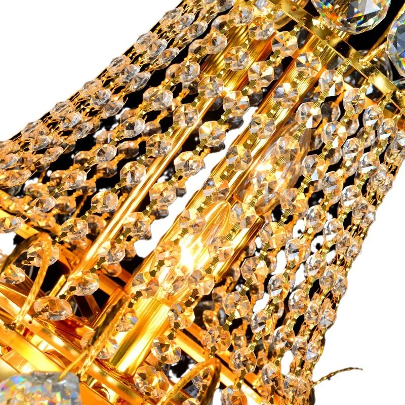 

Duplex, living room, crystal, large chandelier, villa