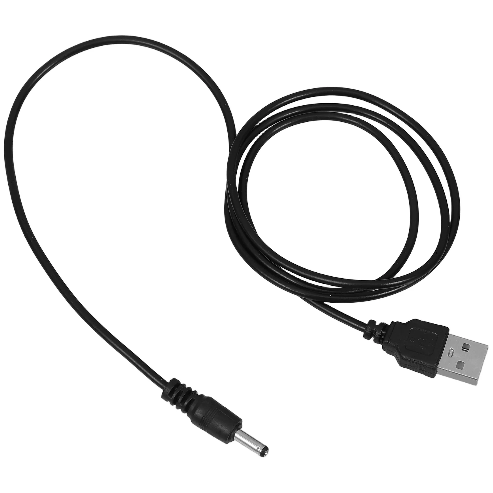 

2Pcs USB to Dc 5V Charging Cable for Speakers Power Supply Cord Fast Charging Adapter for 1M Devices Black