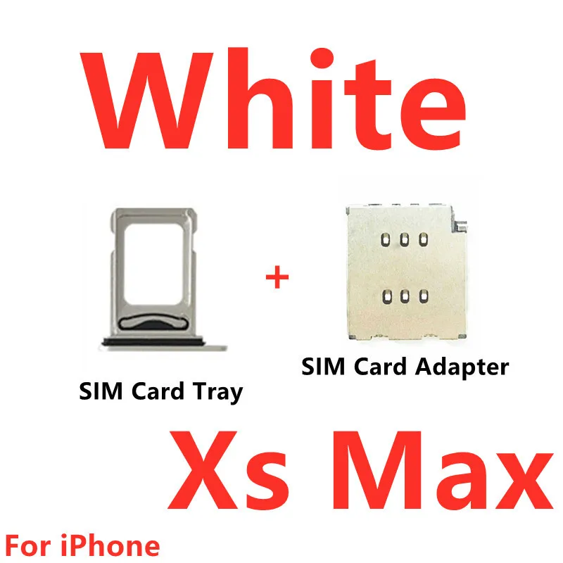 Dual SIM Card Reader Flex Cable + SIM Card Tray Holder Slot Adapter for iPhone 14 13 11 Pro XS Max