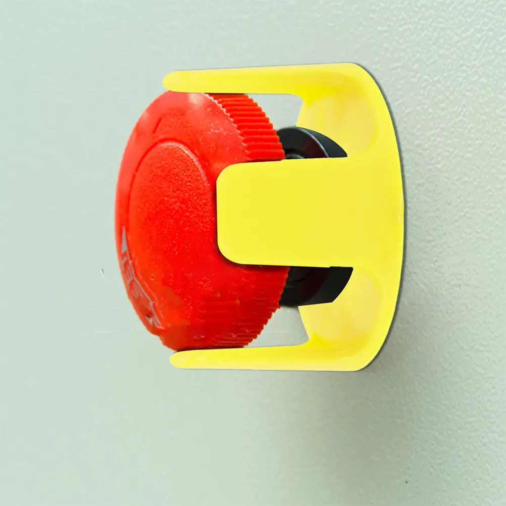 2Pcs Emergency Button Safety Durable Protection Easy Install for Machinery Stop Safety Cover Stop Button Guard view 5