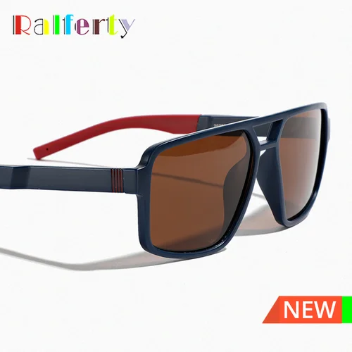 Ralferty y2k gafas de sol polarizadas antideslumbrantes para hombre y mujer, gafas de sol masculinas TR90 con protección UV400, gafas de sol para mujer de marca de diseñador