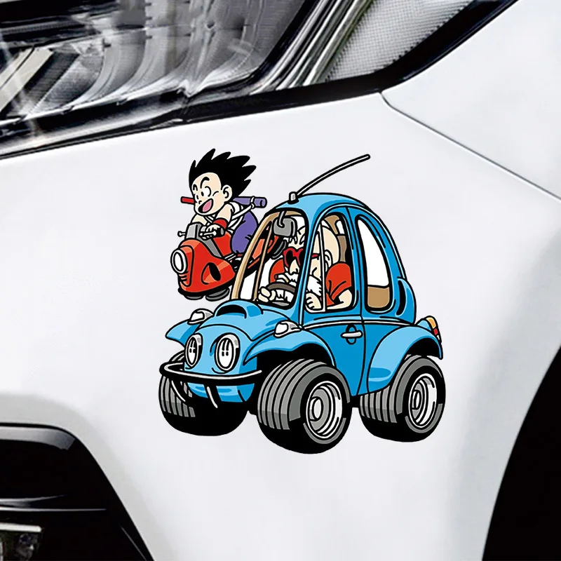 Dragon Ball Anime Son Goku Sticker Cartoon Car Decoration Vegeta IV Sticker Laptop Doodle Sticker Children Toy Birthday Gift