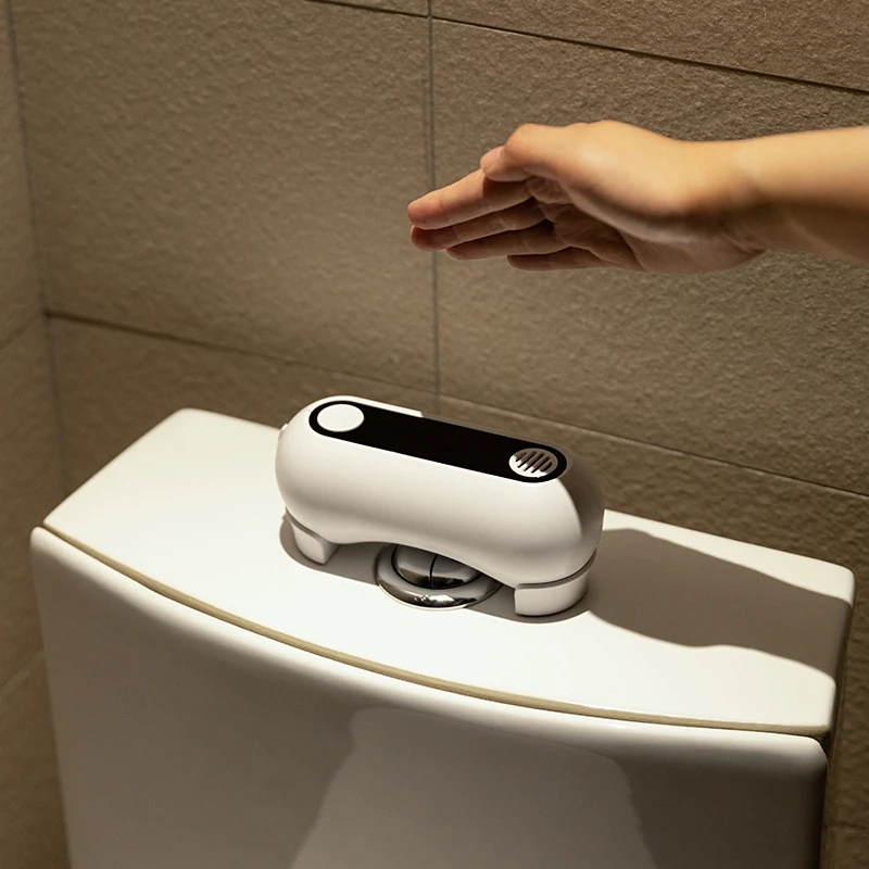 1 Set ABS Automatic Toilet Flush Button Non-Contact Toilet Automatic Flusher With Aromatherapy