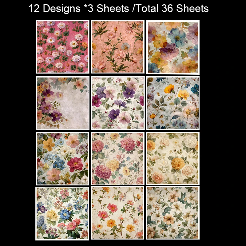 Paket Kertas Scrapbook (36 Lembar, 6x6 inci): Gambar Dongeng Fantasi – Ideal untuk Scrapbooking, Origami & Jurnal Cerita