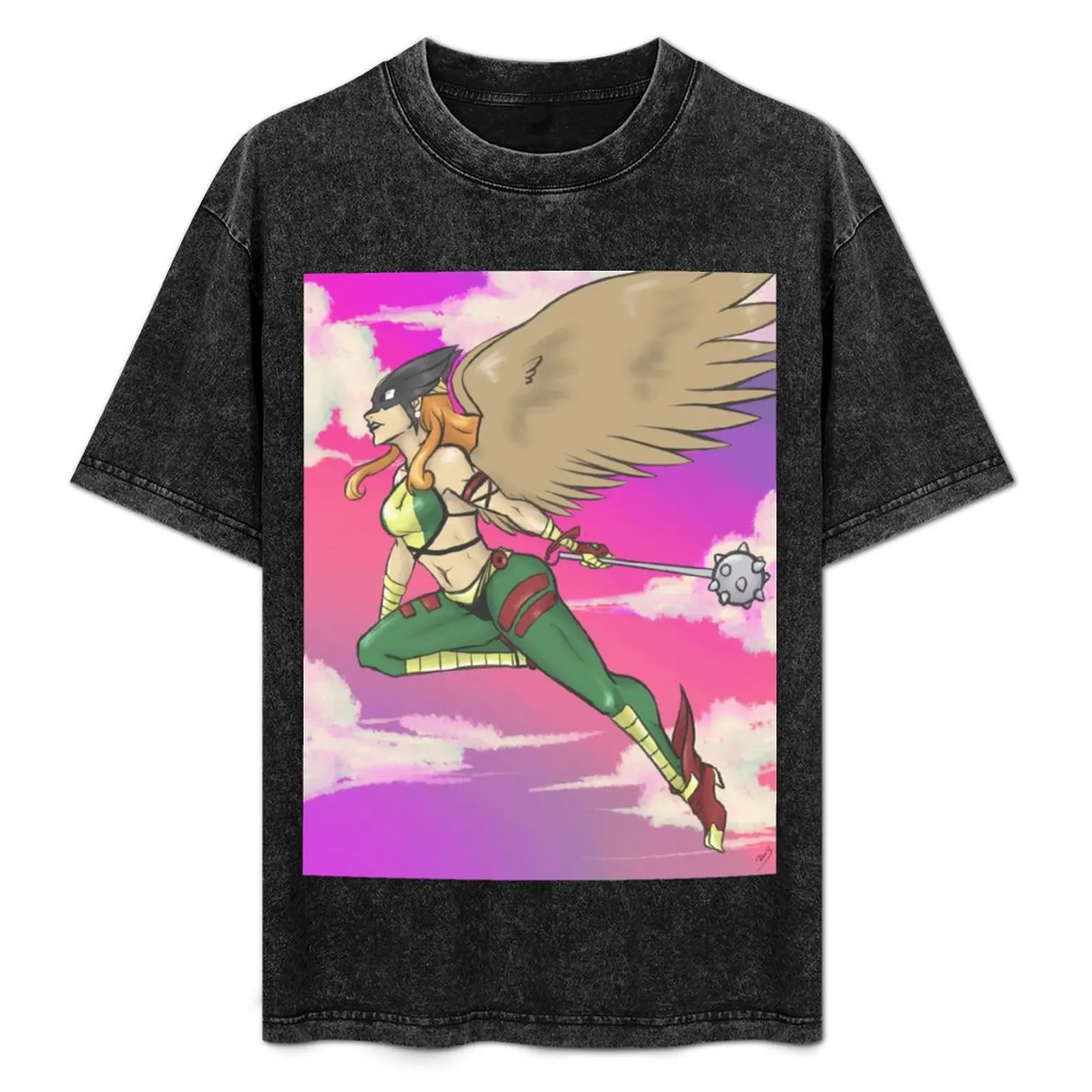 Camiseta Hawkgirl, camiseta informal sencilla y moderna