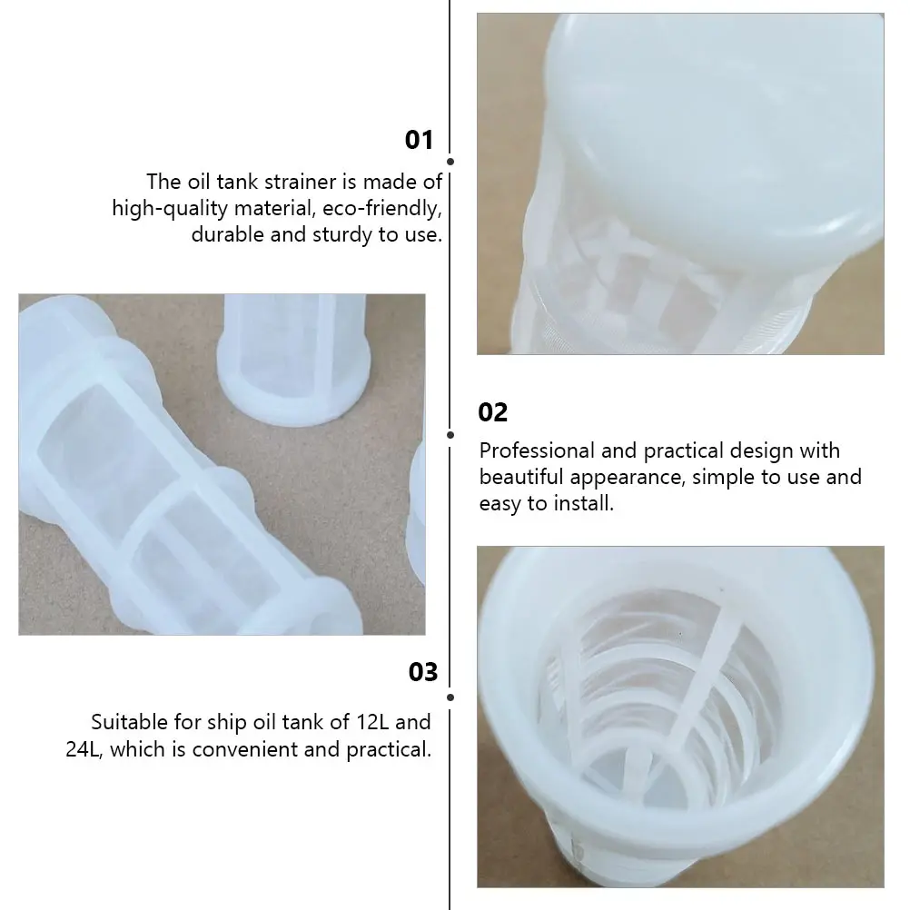 

Fuel Tank Filter Machine Plastic Accessories Ship Oil Inlet Strainer Easy to Clean