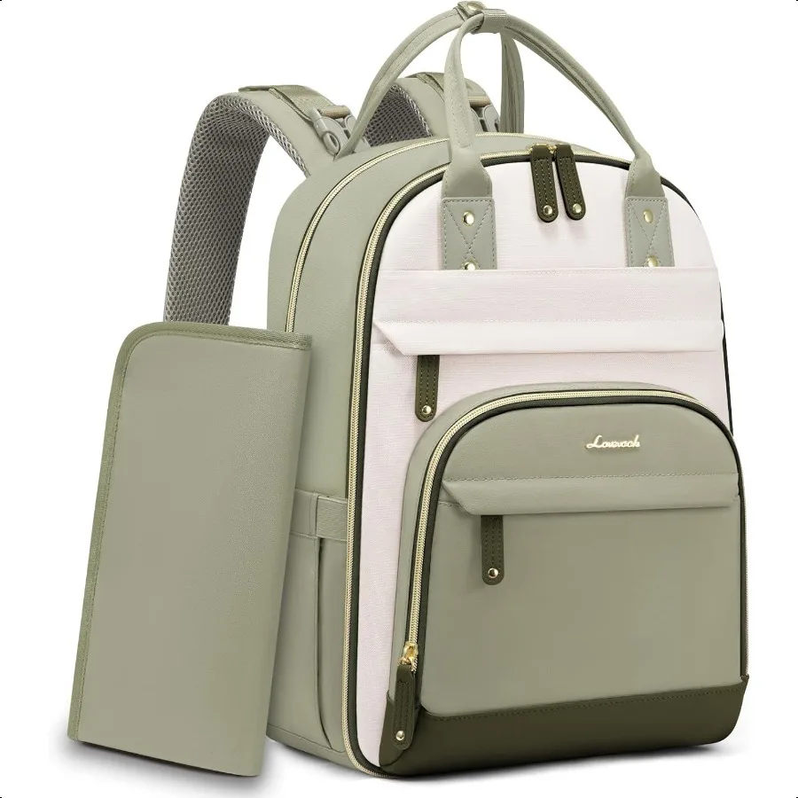 

LOVEVOOK Diaper Bag Backpack Baby Bag with Changing Pad Large Diaper Backpack Boy Girl Waterproof Baby Registry Bag for Mom Dad