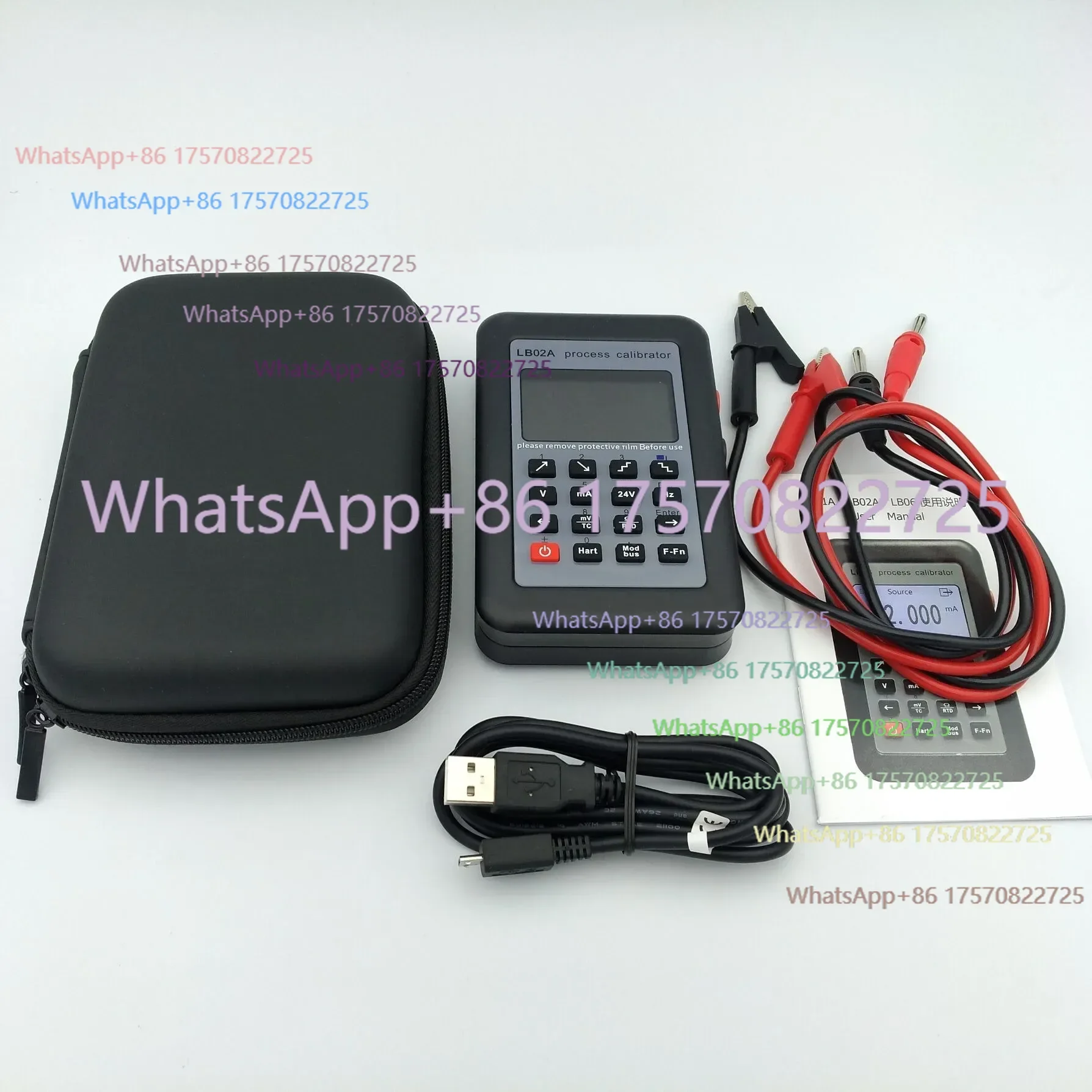 LB02A Process Calibrator Color LCD with Frequency RTD PT100 Thermocouple mV 0-10V 4-20mA Gener Update From LB02